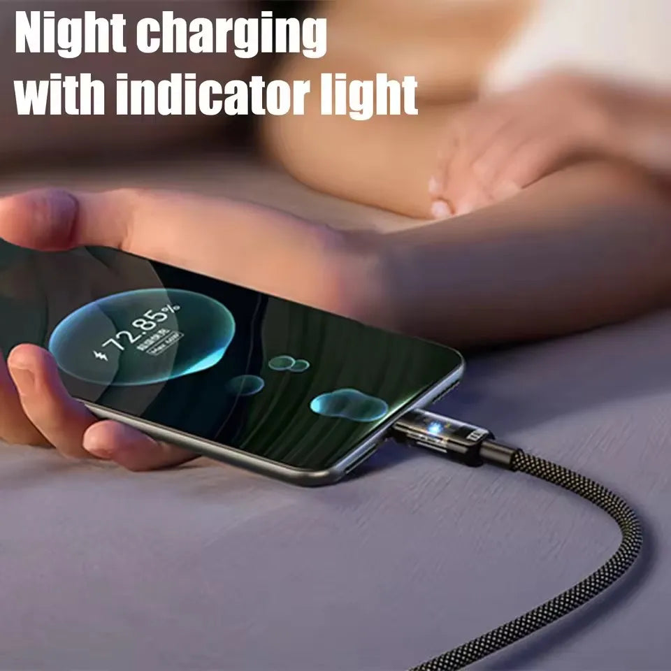 240W USB-C Fast Charging Cable – Nylon Type-C Cable with LED Display & Free Shipping