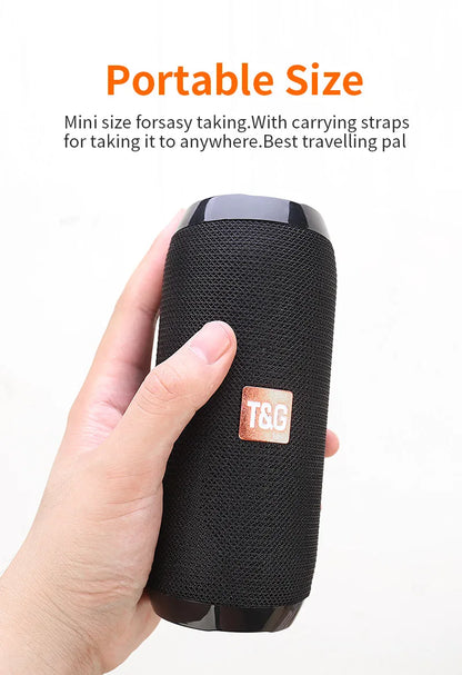 Portable Wireless Bluetooth Speaker – Mini Outdoor Bass Speaker with FM Radio, Hands-Free Call & Free Shipping