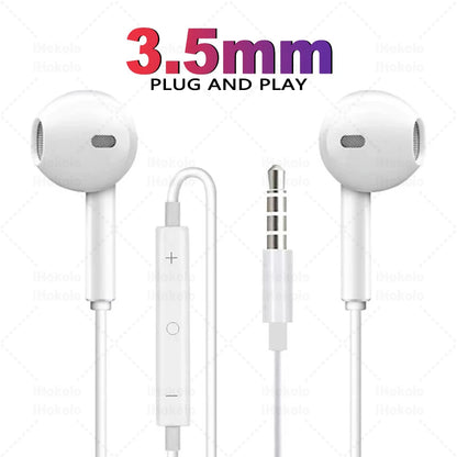 Original Wired Earphones For Apple iPhone 17 Pro Max16 15 14 13 12 11 Mini USB C Headphones Type C With Microphone Stereo Earbud