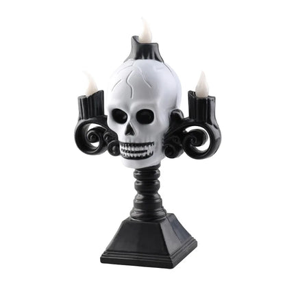 Skull Candelabra LED Halloween Light