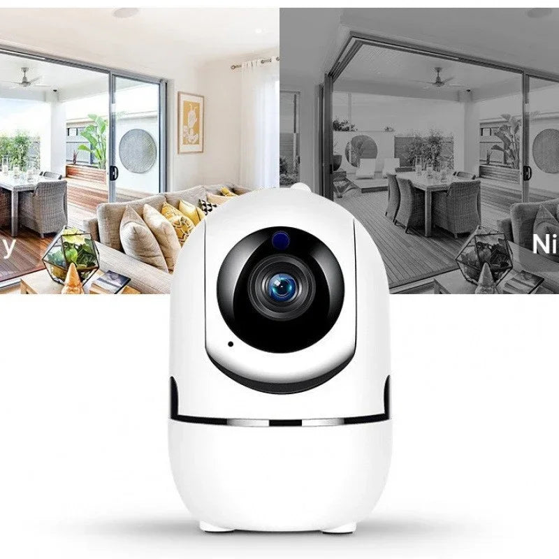 1080P WiFi Smart Security Camera – Mini Indoor IP Camera with Auto Tracking, Night Vision & Free Shipping