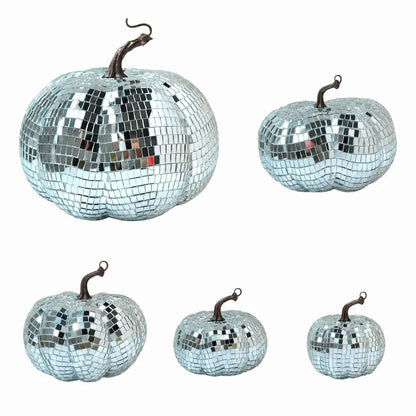 Mirrored Disco Pumpkin Ornament