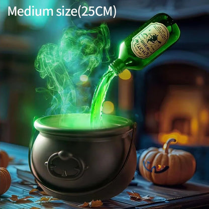 Halloween Witch Cauldron Fog Mist Decor