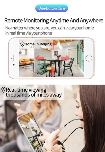 1080P WiFi Smart Security Camera – Mini Indoor IP Camera with Auto Tracking, Night Vision & Free Shipping