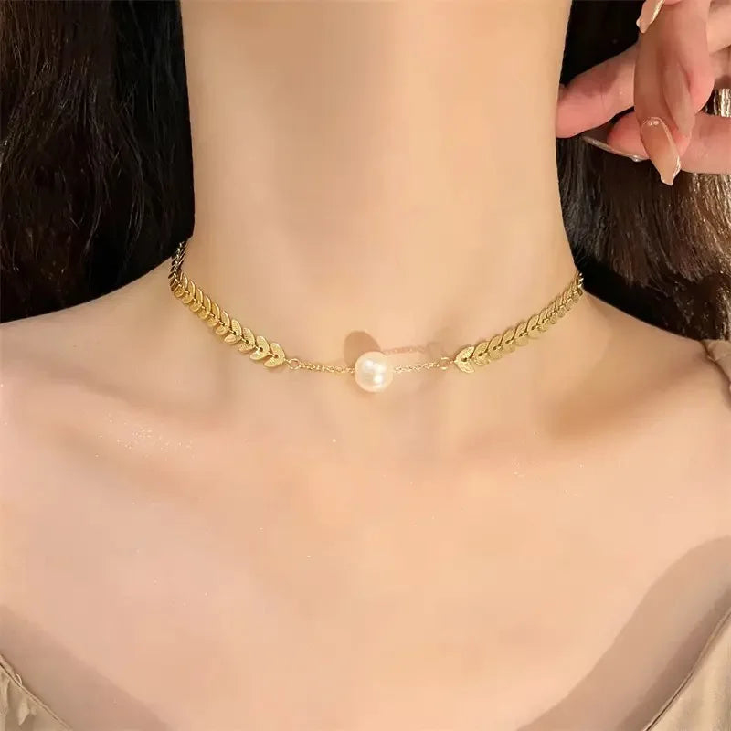 Minimalist Stainless Steel Pendant Necklaces