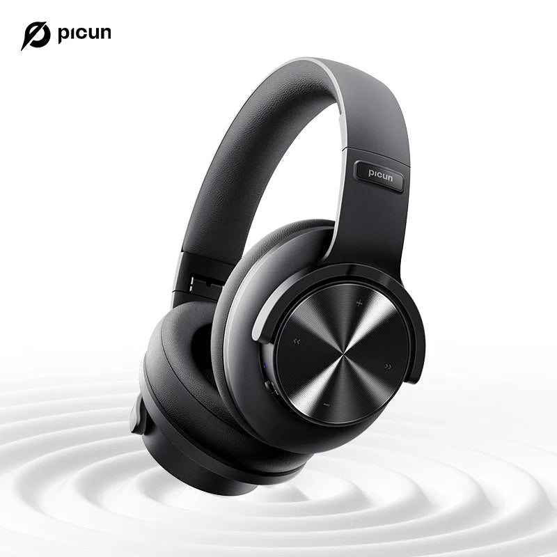 Picun B8 Bluetooth Headphones – 120H Playtime Wireless Over-Ear Headset with Low Latency & Hands-Free Calls