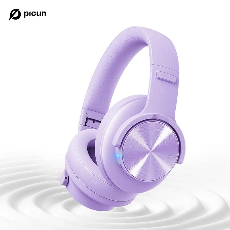 Picun B8 Bluetooth Headphones – 120H Playtime Wireless Over-Ear Headset with Low Latency & Hands-Free Calls
