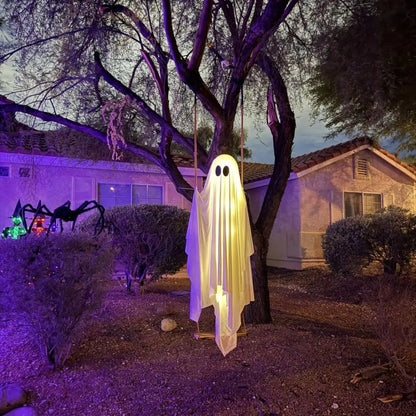 Light-Up Hanging Swing Ghost