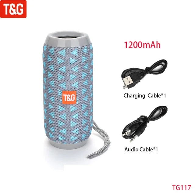 Portable Wireless Bluetooth Speaker – Mini Outdoor Bass Speaker with FM Radio, Hands-Free Call & Free Shipping