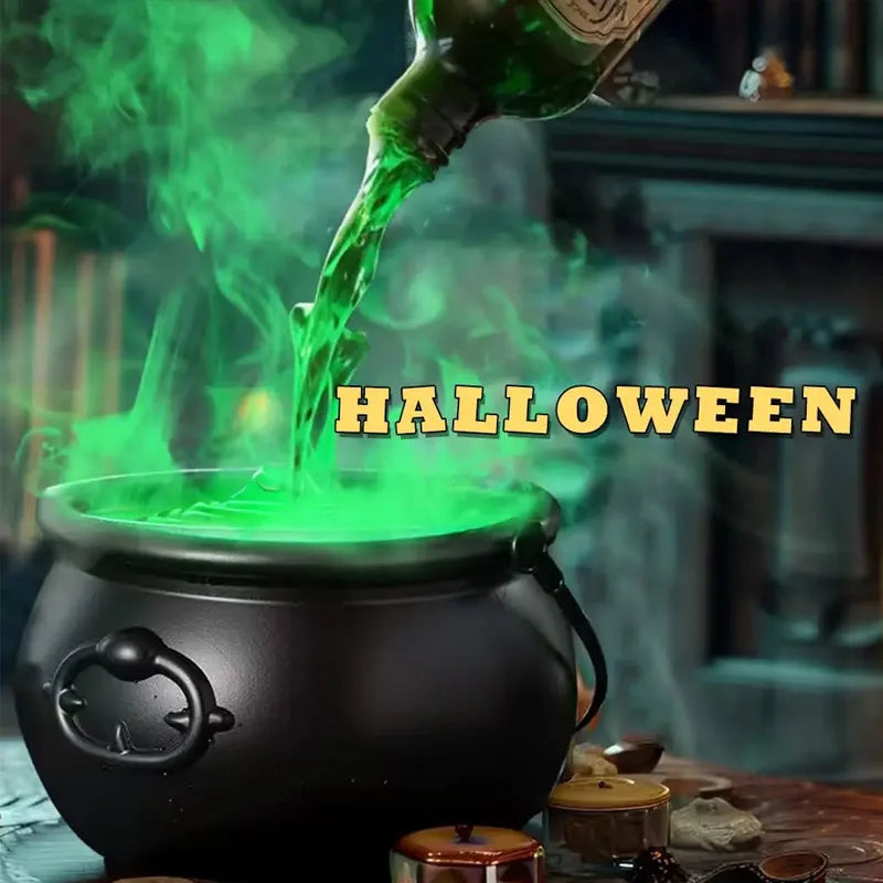 Halloween Witch Cauldron Fog Mist Decor