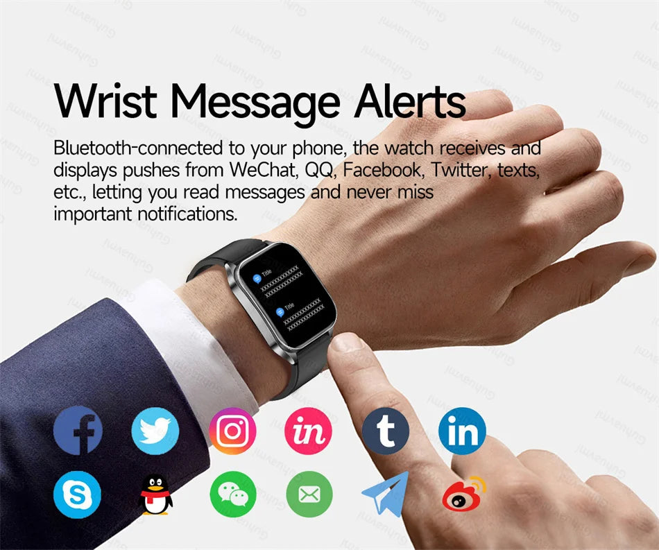 Health Monitoring Smartwatch – Bluetooth Calling Fitness Watch with Free Shipping