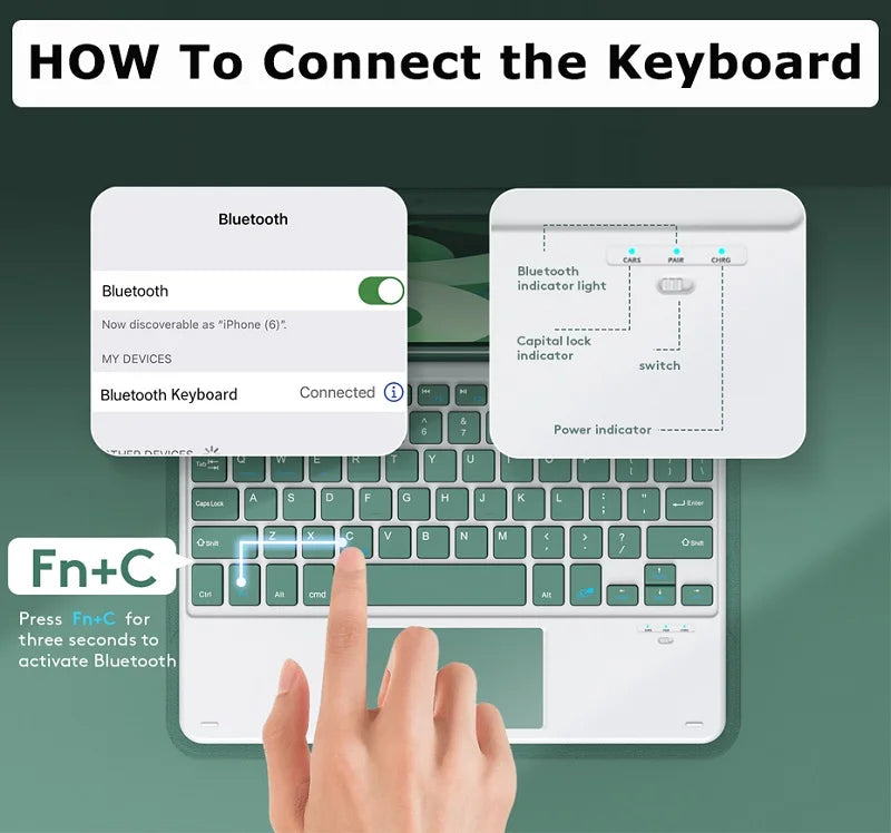 Ultra Thin Bluetooth Keyboard Set