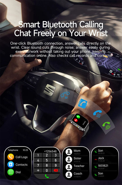 Health Monitoring Smartwatch – Bluetooth Calling Fitness Watch with Free Shipping