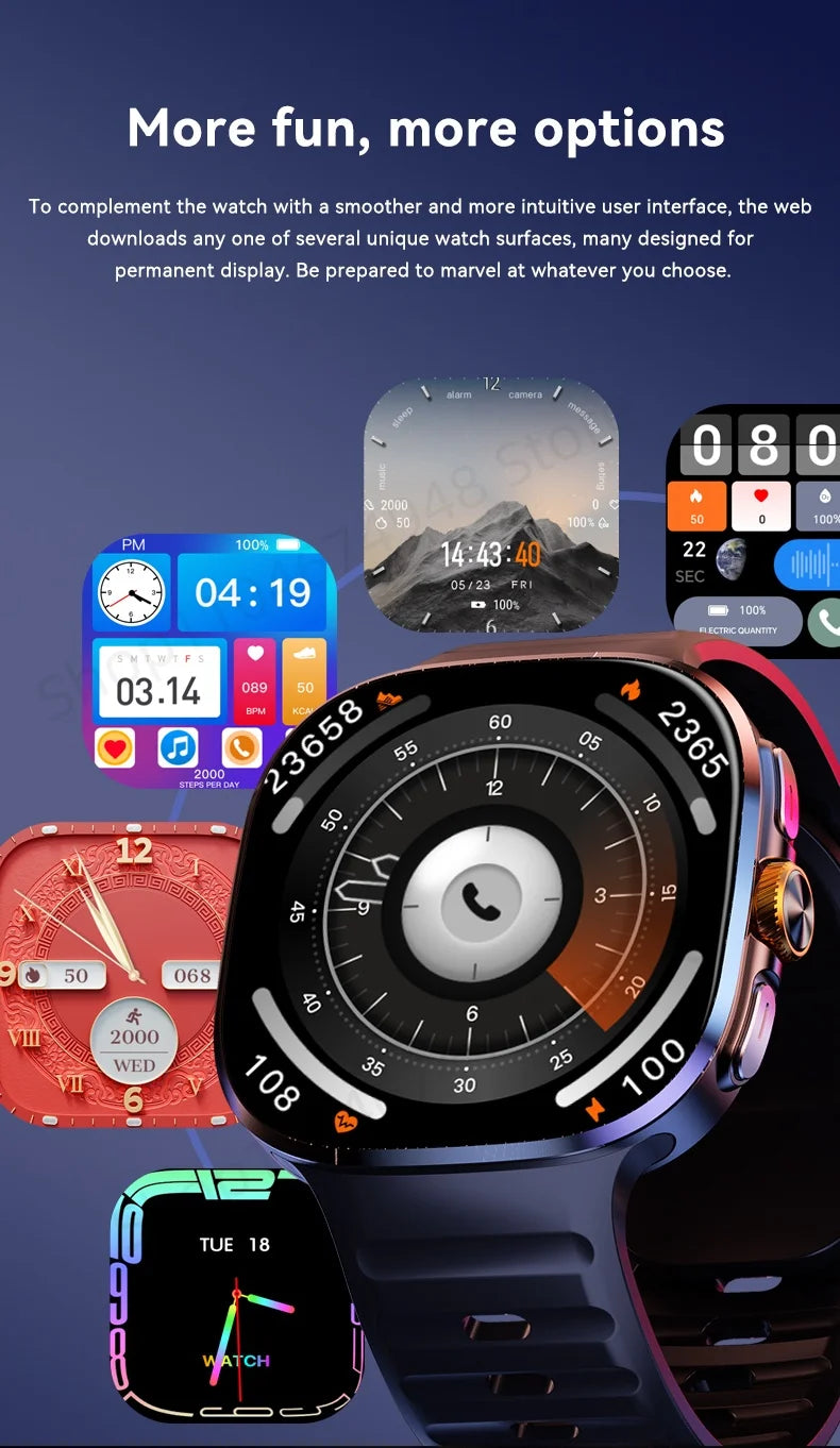 M99 5G Smartwatch – AMOLED Display Watch with Camera, GPS & Free Shipping