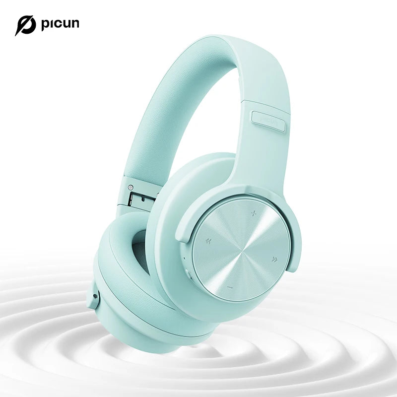 Picun B8 Bluetooth Headphones – 120H Playtime Wireless Over-Ear Headset with Low Latency & Hands-Free Calls