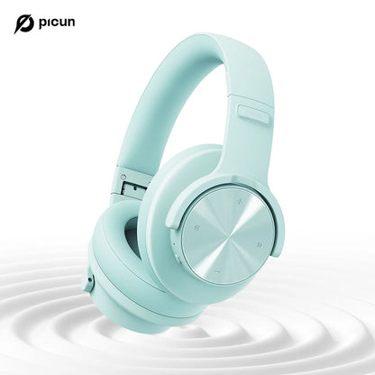 Picun B8 Bluetooth Headphones – 120H Playtime Wireless Over-Ear Headset with Low Latency & Hands-Free Calls