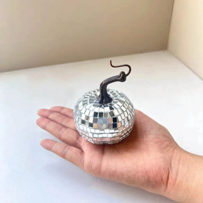 Mirrored Disco Pumpkin Ornament