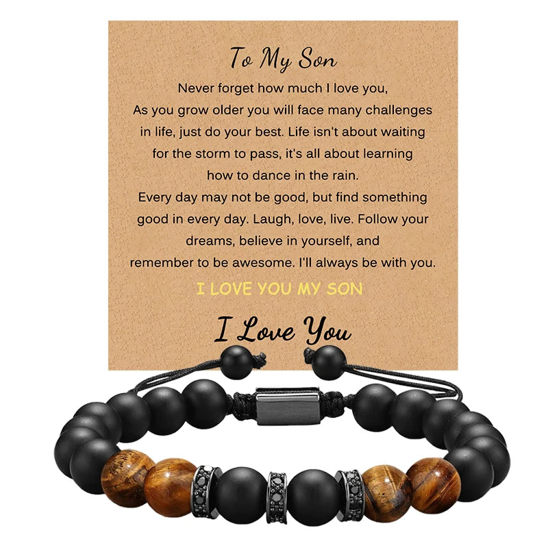 Tiger Eye Stone Bracelet for Men