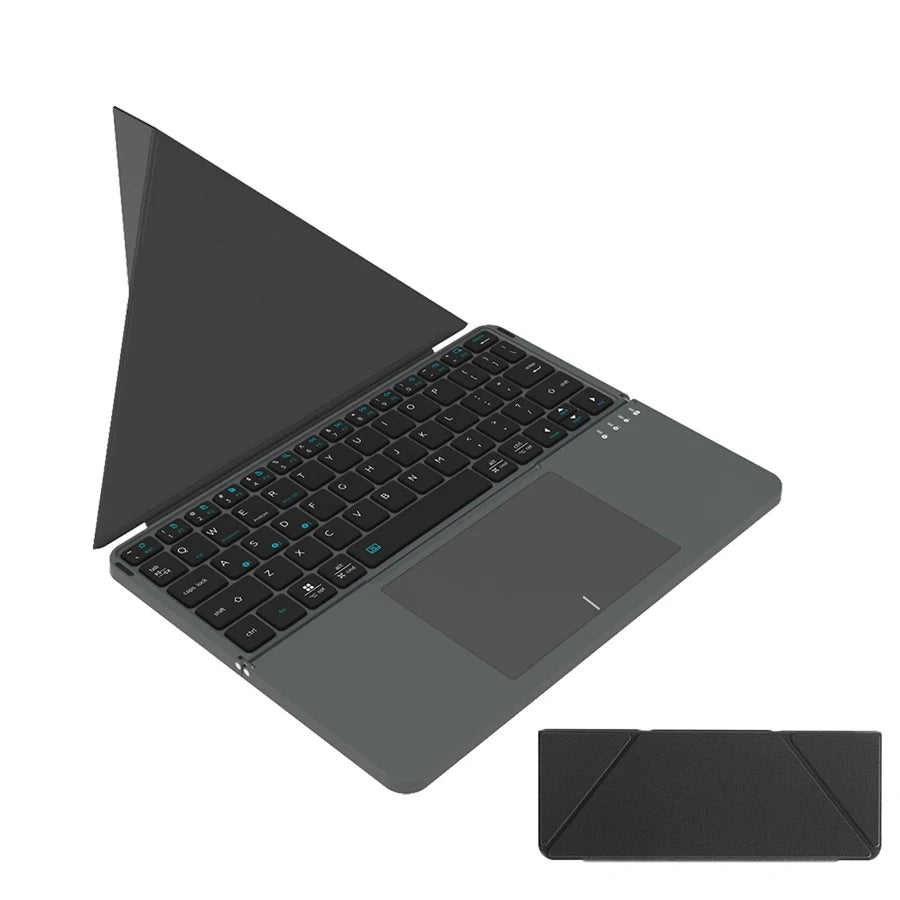 Foldable Bluetooth Keyboard with Touchpad & Case