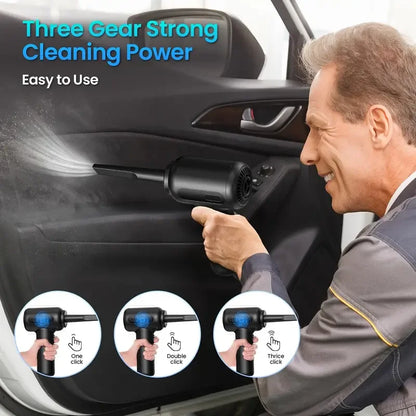 2-in-1 Cordless Air Duster & Mini Vacuum Cleaner