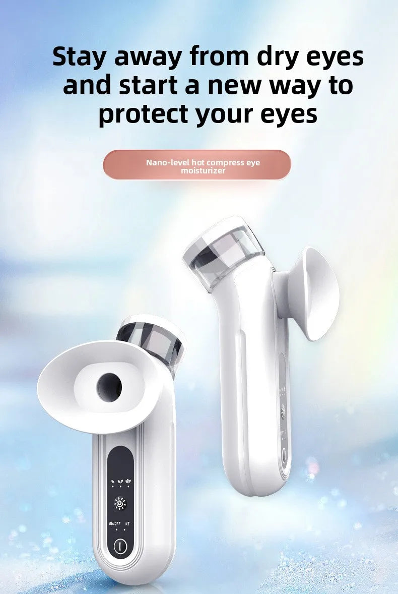 Portable Eye & Face Nano Mist Sprayer – Hydrating Steam Care Device for Daily Self-Care