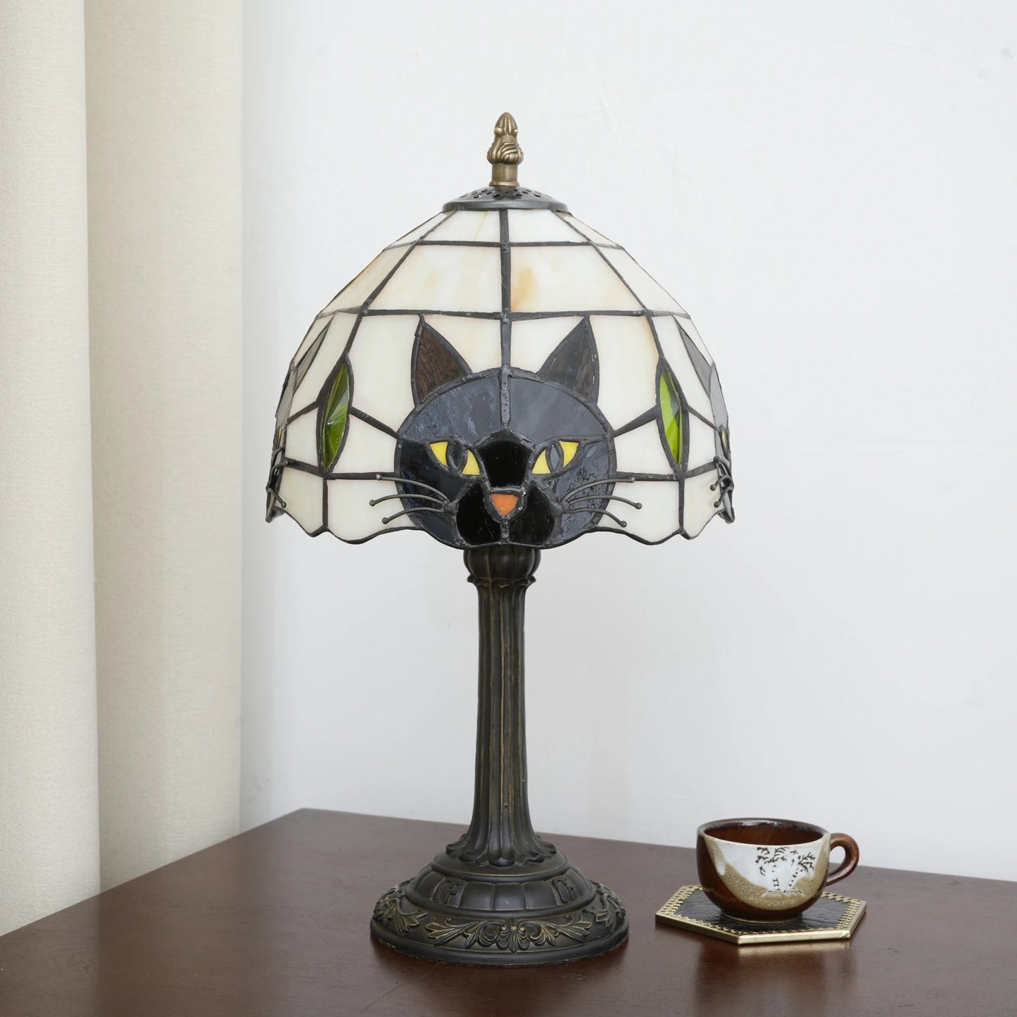 Cute Black Cat Bedside Table Lamp – Vintage Animal Desk Lamp with Free Shipping