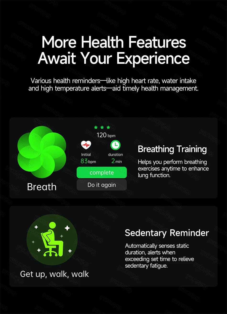 Health Monitoring Smartwatch – Bluetooth Calling Fitness Watch with Free Shipping