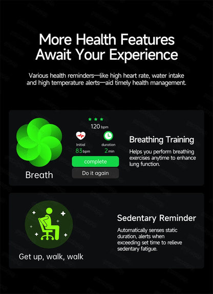 Health Monitoring Smartwatch – Bluetooth Calling Fitness Watch with Free Shipping