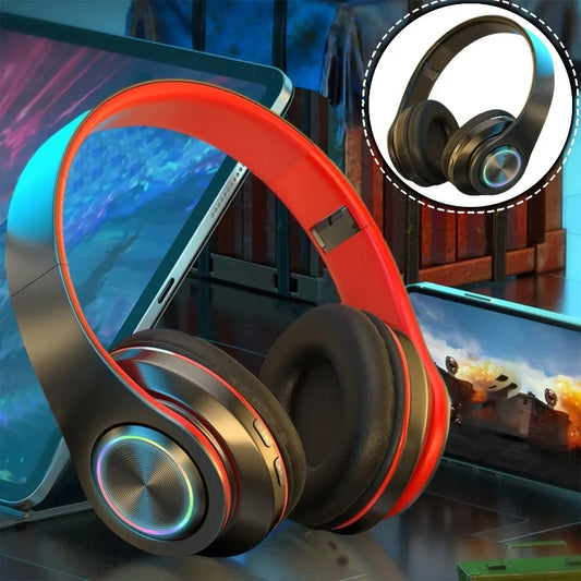 ANC Wireless Over-Eear Headphones – Deep Bass Foldable Bluetooth Headset