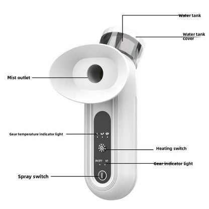 Portable Eye & Face Nano Mist Sprayer – Hydrating Steam Care Device for Daily Self-Care