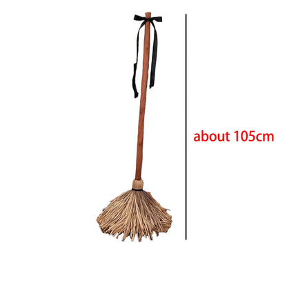 Animated Witch Broom Halloween Decor