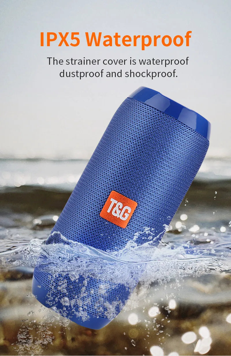Portable Wireless Bluetooth Speaker – Mini Outdoor Bass Speaker with FM Radio, Hands-Free Call & Free Shipping