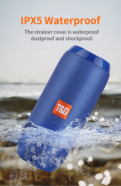 Portable Wireless Bluetooth Speaker – Mini Outdoor Bass Speaker with FM Radio, Hands-Free Call & Free Shipping