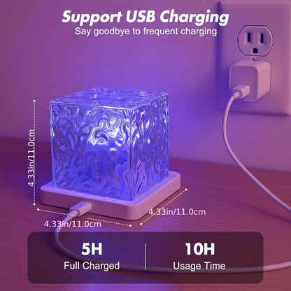 Rechargeable Ocean Wave Shower Light – 16 Color Bathroom Spa Lamp
