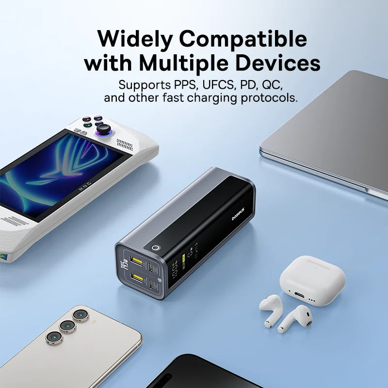 Baseus 145W Portable Power Bank – 20800mAh Fast Charger with Free Shipping