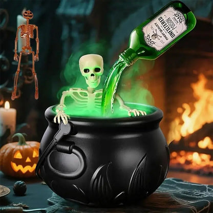 Halloween Witch Cauldron Fog Mist Decor