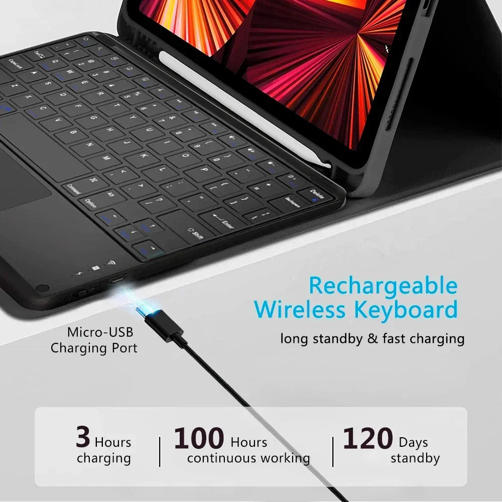 Bluetooth iPad Keyboard Case