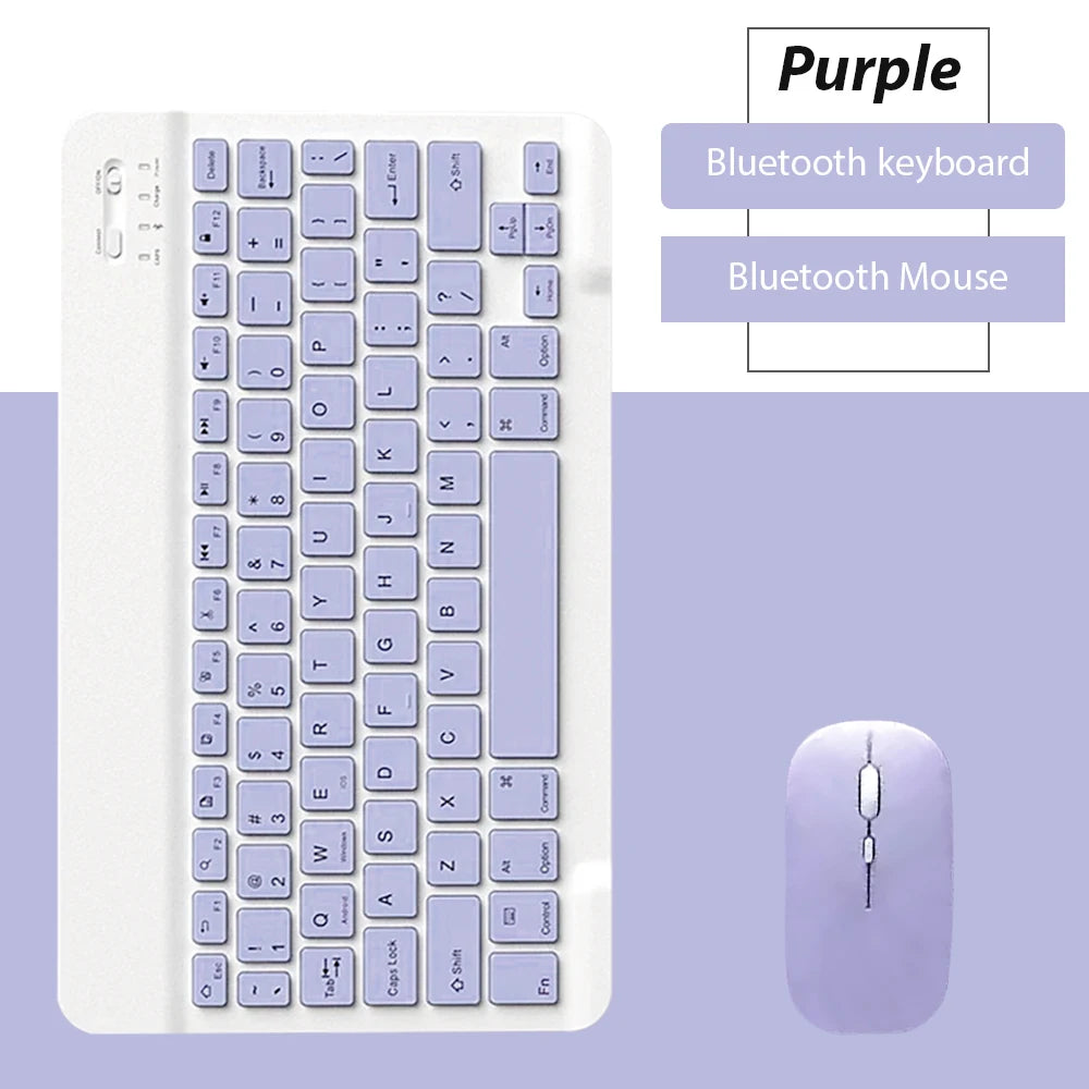 Bluetooth Keyboard & Mouse Set for iPad, Tablet & Laptop