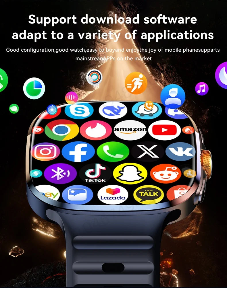 M99 5G Smartwatch – AMOLED Display Watch with Camera, GPS & Free Shipping