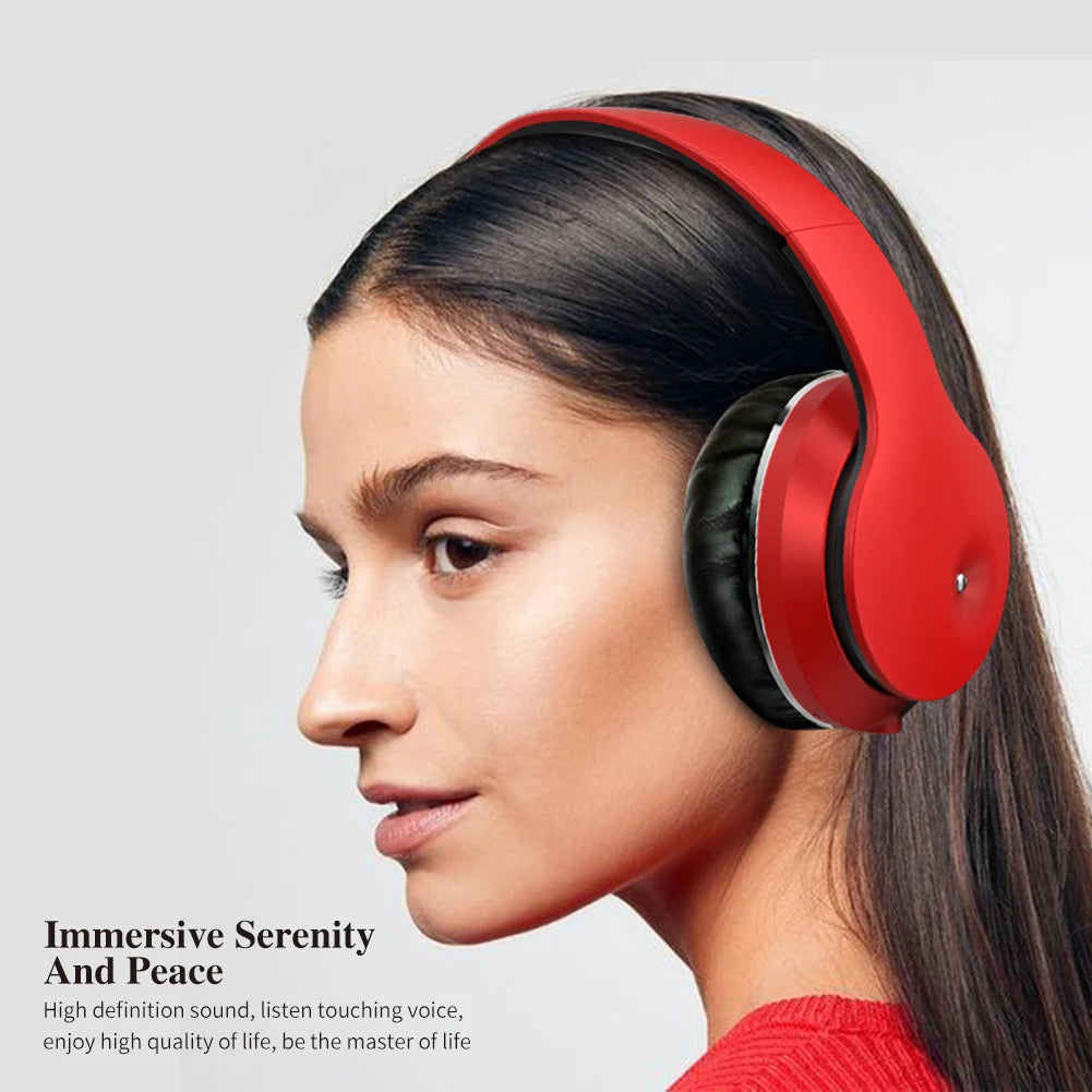 Wireless Bluetooth 5.0 Over-Ear Headphones – Graffiti Foldable Headset with Mic, Hi-Fi Stereo & Free Shipping