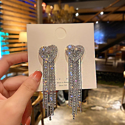 Vintage Crystal Drop Earrings for Women