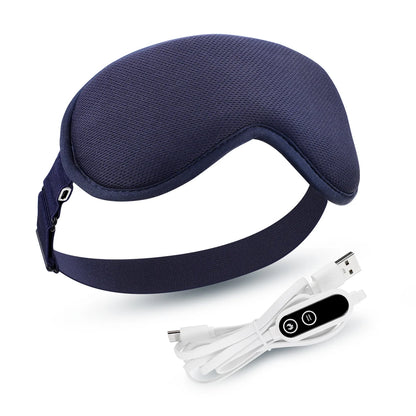 Heated Eye Mask with Vibration Massage – 3 Heat Levels & 6 Modes