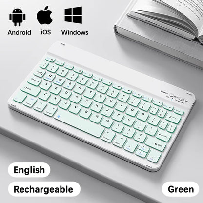 Slim Bluetooth Keyboard for iPad & Tablet