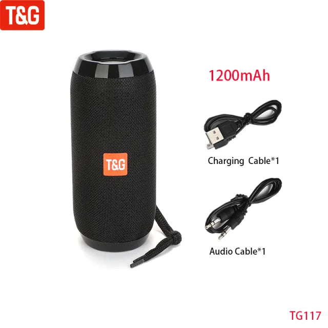 Portable Wireless Bluetooth Speaker – Mini Outdoor Bass Speaker with FM Radio, Hands-Free Call & Free Shipping