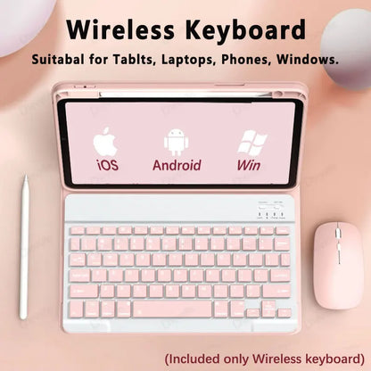 Slim Bluetooth Keyboard for iPad & Tablet