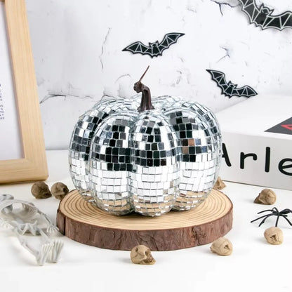 Mirrored Disco Pumpkin Ornament