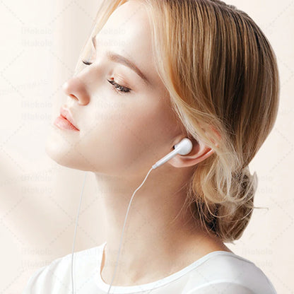 Original Wired Earphones For Apple iPhone 17 Pro Max16 15 14 13 12 11 Mini USB C Headphones Type C With Microphone Stereo Earbud