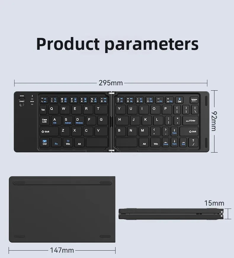 Mini Foldable Bluetooth Keyboard
