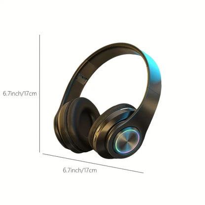 ANC Wireless Over-Eear Headphones – Deep Bass Foldable Bluetooth Headset