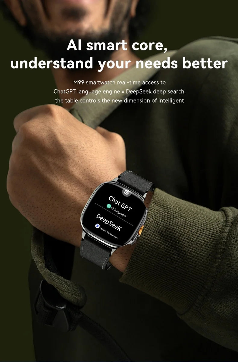 M99 5G Smartwatch – AMOLED Display Watch with Camera, GPS & Free Shipping